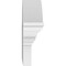 Ekena Millwork Segment Arch W/ Flankers Smooth Architectural Grade PVC Pediment, 30"W x 8-1/2"H x 2-1/2"P PEDPS030X085SGF00 - alternate 5